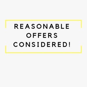 Reasonable Offers Considered